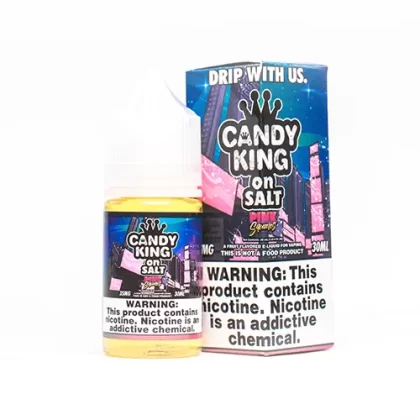 Candy King On Salt Pink Squares 30ml Nic Salt Vape Juice - Eightvape