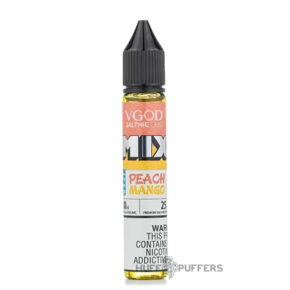 VGOD SaltNic Mix – Iced Peach Mango 30mL - Nicotine Strength#25mg>50mg