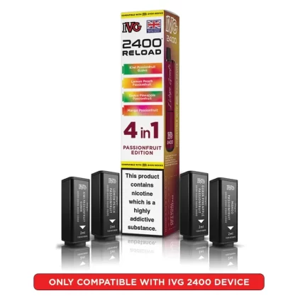 IVG 2400 Reload 4 in 1 Prefilled Pods Passionfruit Edition - Strength#20mg (EA9238)