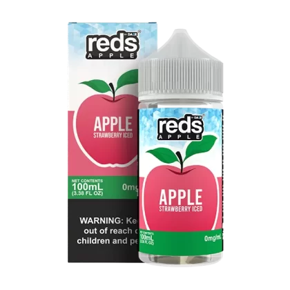 Reds Apple Strawberry Iced eJuice - Vape Product; Vape Product, Vape Product; 7 Daze