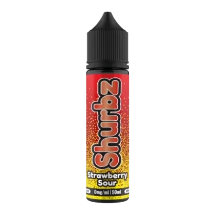STRAWBERRY SOUR E LIQUID BY SHURBZ 50ML 70VG