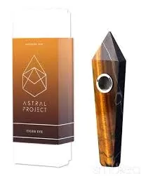 Gemstone Jewel Pipe – Tiger Eye - Ejuicewarehouse