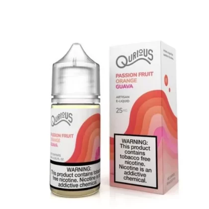 Sale $5.50 – Passion Fruit Orange Guava by Qurious Synthetic Salt 30ml