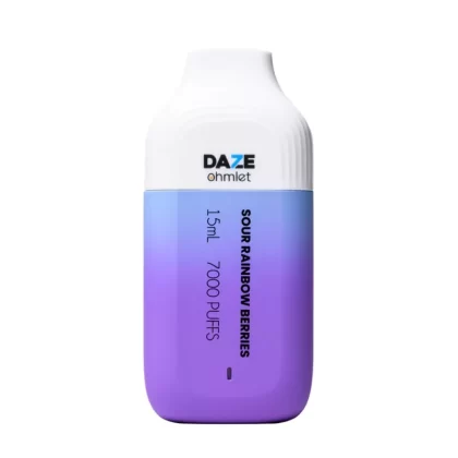 7 Daze Ohmlet Disposable Vape –Sour Rainbow Berries 50mg (7000 Puffs)