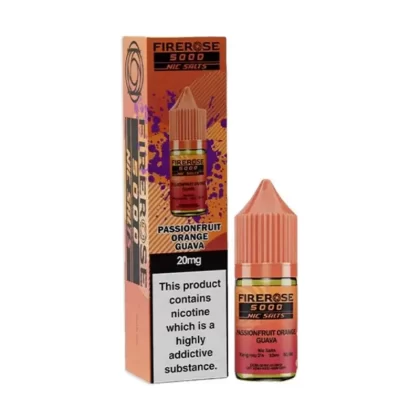 Firerose Nic Salt E-Liquid Passionfruit Orange Guava - Nicotine Strength#10mg>20mg (B00311) (B00311)