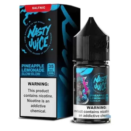 Pineapple Lemonade Slow Blow Nicotine Salt by Nasty Juice - Size#30ml~Nicotine#35MG>50MG