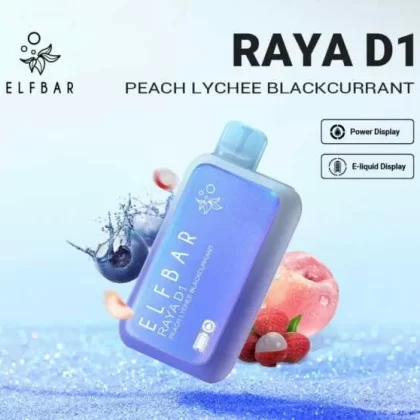 ElfBar Raya D1-Peach Lychee Blackcurrant (13000 Puffs)