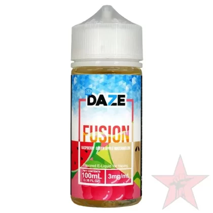 7Daze Fusion – Raspberry Green Apple Watermelon Iced – 100mL