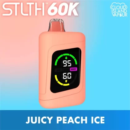 STLTH 60K Disposable Vape – Juicy Peach Ice - Strength#20mg