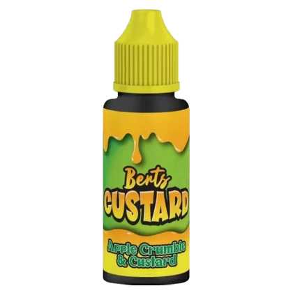 APPLE CRUMBLE & CUSTARD E LIQUID BY BERT’S CUSTARD 100ML 70VG
