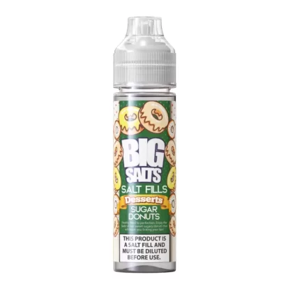 Big Salts Sugar Donuts – 60ml Salt Fills E Liquid - 5mg Nic Strength Including 3 x Blue Salt Shots, 10mg Nic Strength Including 3 x Pink Salt Shots
