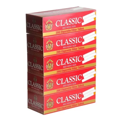 Classic Red Filter Tubes 5 Cartons of 200