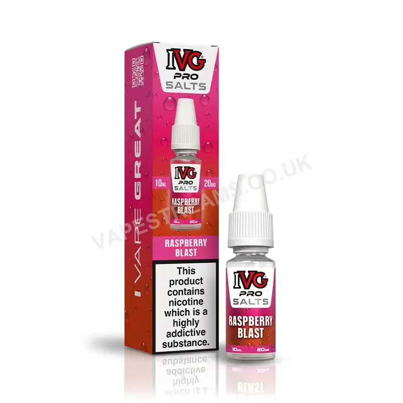IVG Pro Raspberry Blast Nic Salt E-Liquid - Vapestreams Co