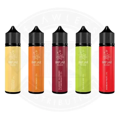 IMP JAR 50ml E-Liquid - Flavour#Blue Razz Lemonade - DOUBLE CONCENTRATE>Banana ICE- DOUBLE CONCENTRATE>Cotton Candy ICE- DOUBLE CONCENTRATE>Blueberry Sour Raspberry- DOUBLE CONCENTRATE>Kiwi
