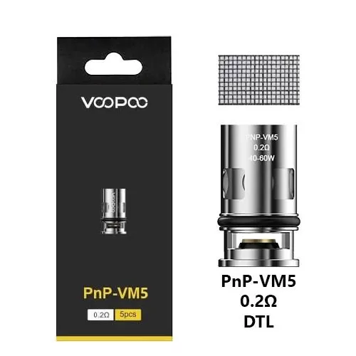 VOOPOO PNP-VM5 0.2OHM REPLACEMENT COILS - Vapebar Pk - Image 2