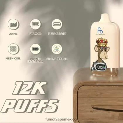 Fumot Digital Box 12000 vapeador desechable de 20 ml – (1 pieza) cola de cereza H0XPTX125 Fumot Vape Online Shop - Fumotvapemexico