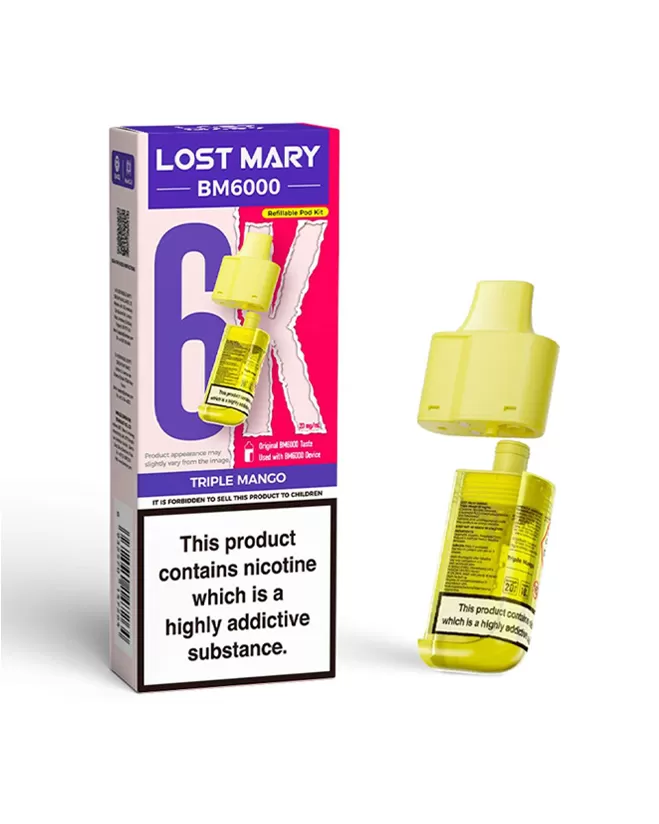 Triple Mango Lost Mary BM6000 Refill Pod - 88Vape - Image 2