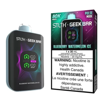 STLTH X Geek Bar Disposable Vape Device - Blueberry Watermelon Ice - 20mg/ml