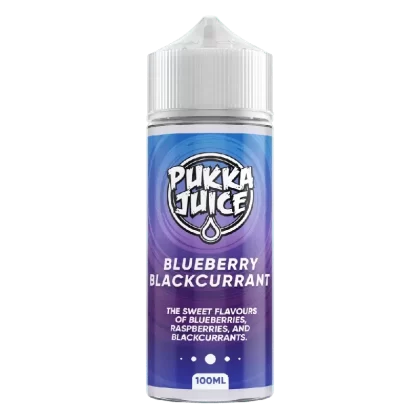 Pukka Juice 100ml E-liquid Shortfill Blueberry Blackcurrant - Nicotine Strength#0mg (41FA57)