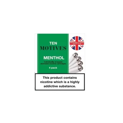 Menthol Replacement Cartridges by 10 Motives (4 Pack)