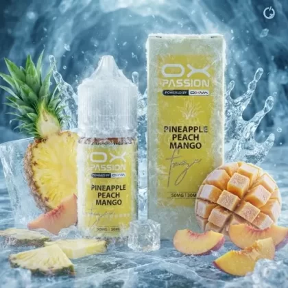 OX PASSION PINEAPPLE PEACH MANGO FREEZE SALT ELIQUID - Elegantvapestore