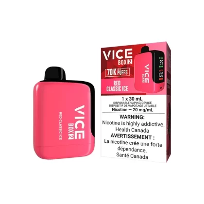 Vice Box 2 Disposable Vape – 70K Puffs – Red Classic Ice