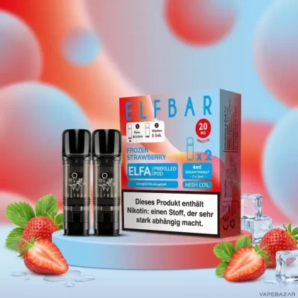 ELFBAR ELFA Pods Frozen Strawberry 20mg – 2er Pack - Elf Bar; Ice, Erdbeere; 20mg/ml (3B3293)
