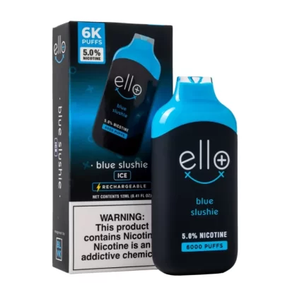 ELLO PLUS BY BLVK BLUE SLUSHIE DISPOSABLE 6000PUFF VAPE