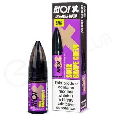 Sour Grape Chew Nic Salt E-Liquid by Riot X - Ecigpremium