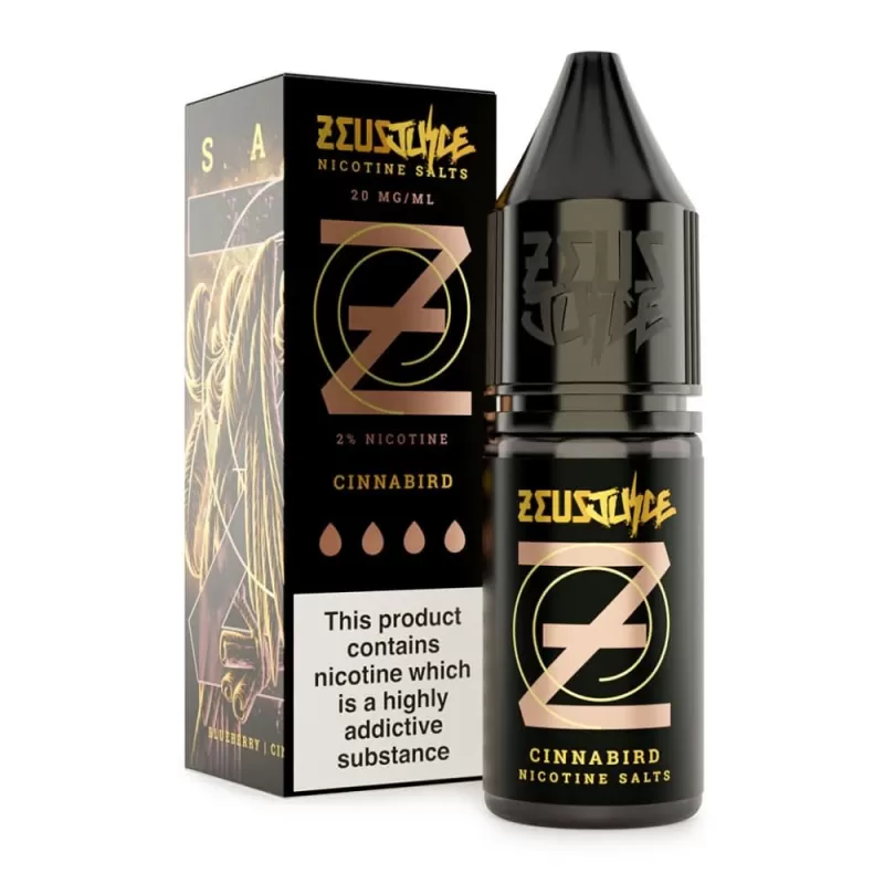 Cinnabird Nic Salt E-Liquid by Zeus Juice (10ml) - 5mg
