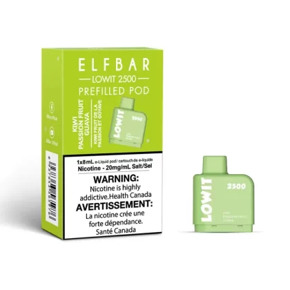 ELF BAR LOWIT 2500 – KIWI PASSIONFRUIT GUAVA