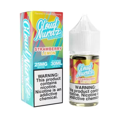 Cloud Nurdz Iced Salts Strawberry Lemon eJuice - Vape Product; Vape Product, Vape Product (69003A)