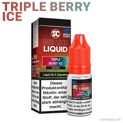 SC Red Line Liquid – Triple Berry Ice - Nikotinfrei, 18mg/ml; Beeren Mix, Himbeere