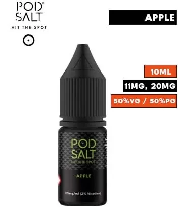 Apple Nic Salt E Liquid by Pod Salt Core - 11mg