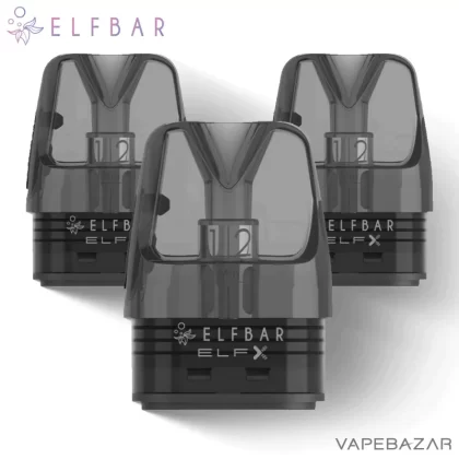 Elf Bar ELFX Pods (3er Pack) – 0,8 Ω oder 0,6 Ω - Refillable Pods; Vape Product (1FC968)