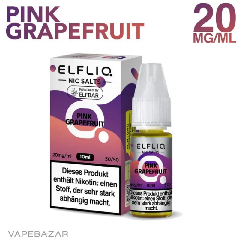 Elfliq Nikotinsalz Liquid 10ml – Pink Grapefruit 20mg/ml Nikotin - Image 2