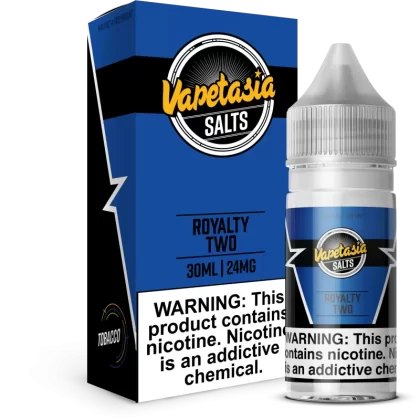 VAPETASIA SALTS - Royalty Two- 30ML E-Liquid - 48MG