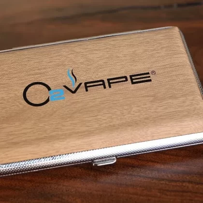 O2 Vape Slim Kit Vape Pen Case - battery type#3.7 Volt>Vari-Vape~color#Black>Rugged Wood Grain>Rose Gold (A9A343)