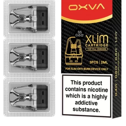 OXVA Xlim SS Top Fill Replacement Pods (3 Pack) - 0.4ohm