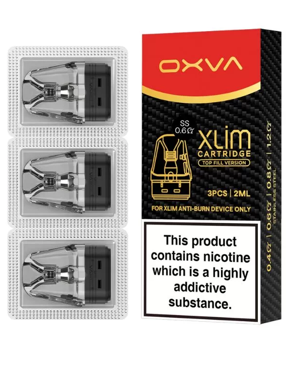 OXVA Xlim SS Top Fill Replacement Pods (3 Pack) - 0.4ohm