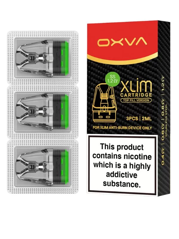 OXVA Xlim SS Top Fill Replacement Pods (3 Pack) - 0.4ohm - Image 3