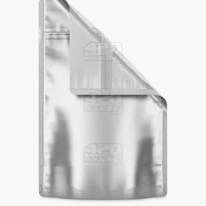 Matte-Silver 6″ x 9.3″ Mylar Vista Tamper Evident Bags (28 grams) 1000/Box