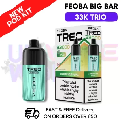 Xtreme Sour Apple Feoba Treo 33K Puff Pod Kit