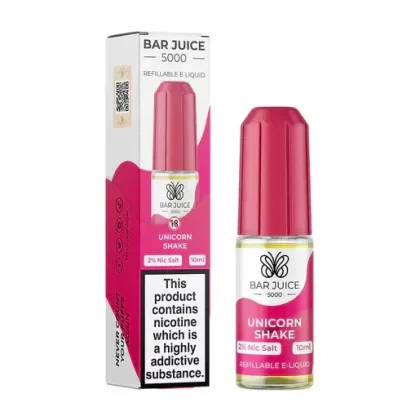 Bar Juice 5000 Unicorn Shake Nic Salt Vape juice 10ml - Nicotine Strength#10mg>20MG