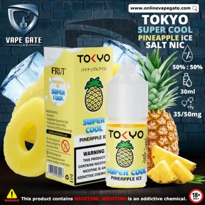 Tokyo Super Cool Pineapple Ice Saltnic 30ml - 35 mg - 30 ml