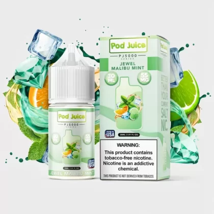 Jewel Malibu Mint SALT – Refreshing Made in USA 30mL
