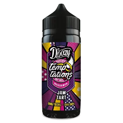 Doozy Temptations 100ml E-Liquid Shortfill Jam Tart - Vape Product