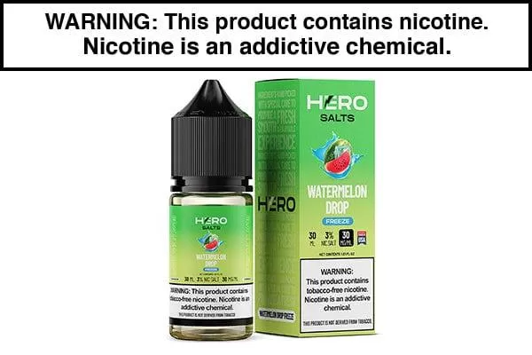 WATERMELON DROP FREEZE BY HERO SALTS 30ML - Vapejuice