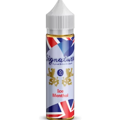 Signature Ice Menthol 60ml E Liquid - 0mg