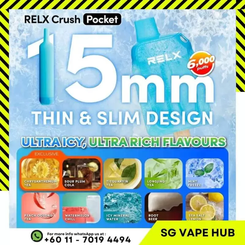 RELX CRUSH POCKET 6000 Puffs - Watermelon Chill - Image 2